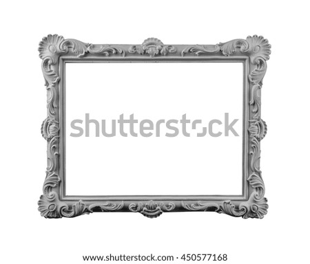 Gypsum plaster frame and elements for pictures, mirrors and interior decoration
