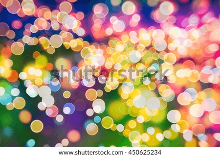 Festive background with natural and bright lights. Vintage Magic background with colorful . Spring Summer Christmas New Year disco party background