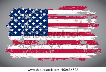 Grunge USA flag.