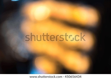 colorful bokeh from night light