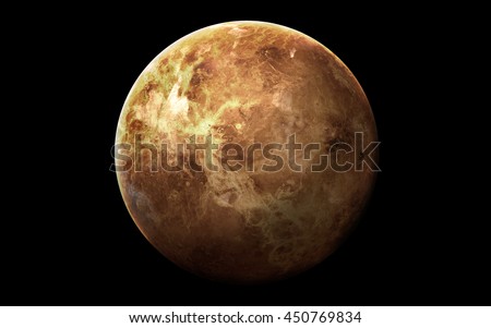 Venus - High resolution 3D images presents planets of the solar system. This image elements furnished by NASA