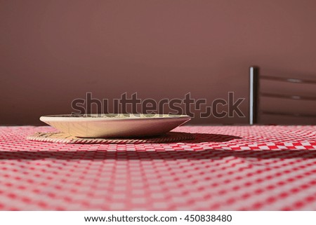 Table- Concept image of a dinner table, selective focus