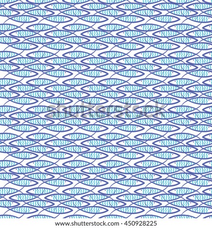 Abstract creative sea fish pattern. Pattern sea fish background. Graphic illustration of menu design, packaging bags, recipes, textiles.