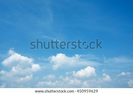 Blue sky and clouds        