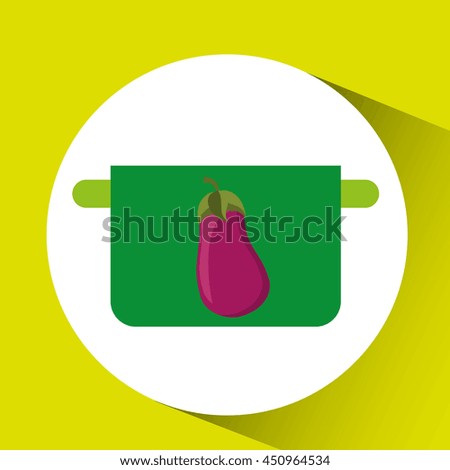 red tomato, vegetables and fruits, vector illustration