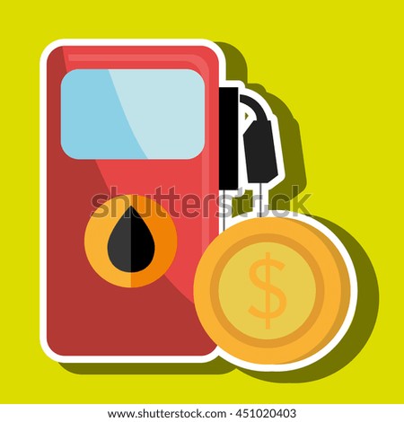 gas station isolated icon design, vector illustration  graphic 