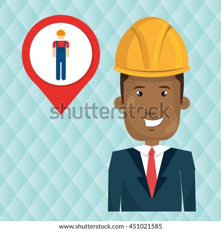 man worker isolated icon design, vector illustration  graphic 