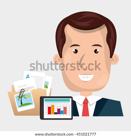 businessman isolated icon design, vector illustration  graphic 