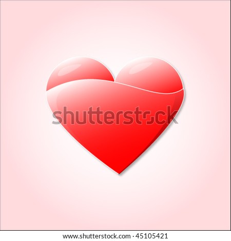 Red vector heart