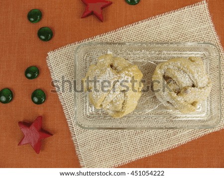 Christmas snowball shortcrust pastry