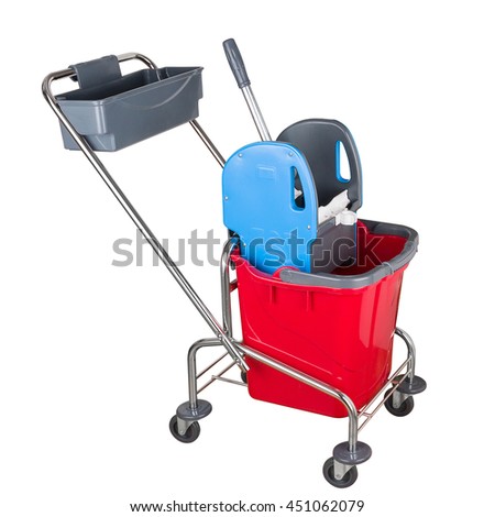 Professional cleaning cart