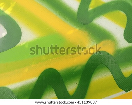 Background of spray painting beside the road