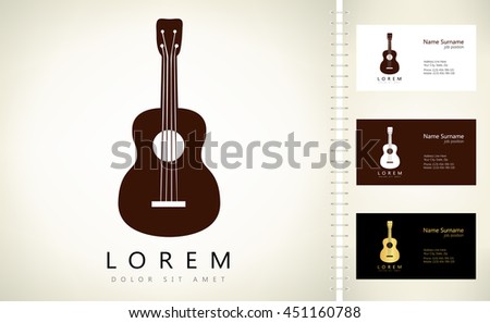 guitar logo vector