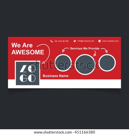 we are awesome creative website banner template. Header Layout Template. Creative cover. Web Banner.