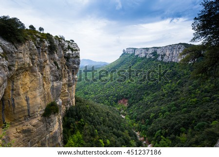 Rupit i Pruit mountains, Spain, May Royalty-Free Stock Photo #451237186