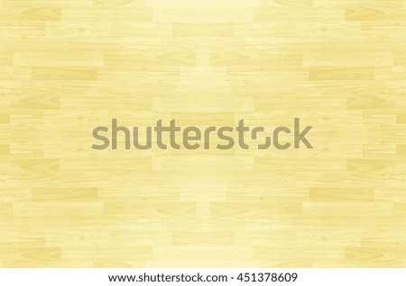 Hardwood maple basketball court floor viewed from above for natural texture pattern and background