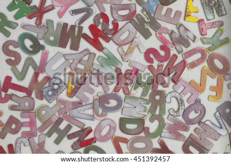 lots of wooden latters bacround image