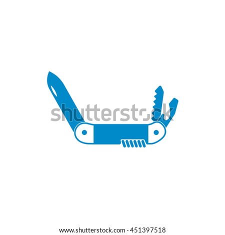 Camping knife icon. Vector illustration

