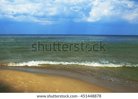 Fantastic sea background. Mediterranean Sea, Montenegro, Europe. Beauty world. 