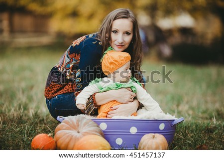 mother enjoying time with her  child