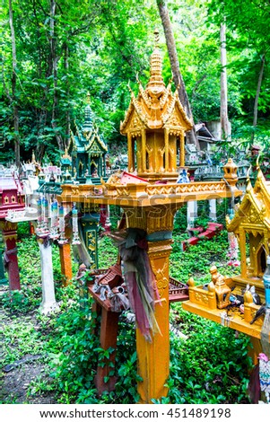 Thai style spirit house, Thailand
