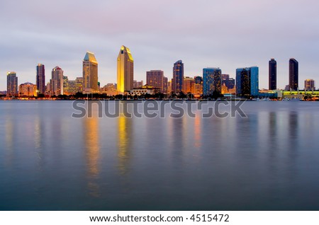 San Diego at night