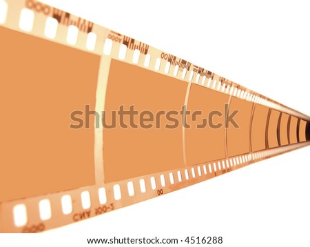 Film isolated on white background.