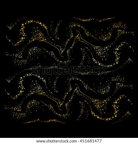 Abstract curved texture. Pattern of waves, splashes, leather prints, irregular curves. Vector Illustration