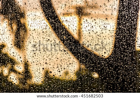 raindrop on glass