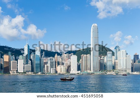 Hong Kong skyline at day time