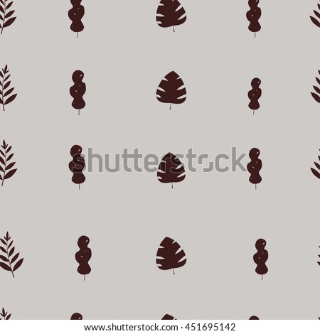 Summer tropical background. Seamless pattern. Vector illustration