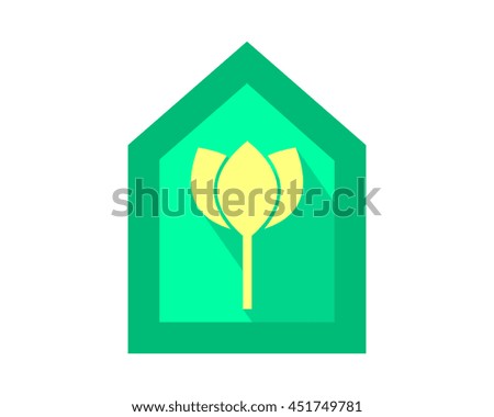 lotus home house plant flower flora stem nature image vector icon