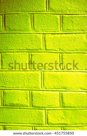 green brick wall for background or texture