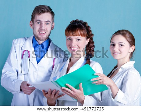 portrait of young doctors