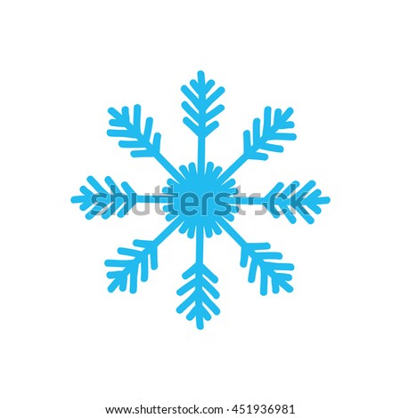 Winter concept represented by Snowflake icon. Isolated and flat illustration