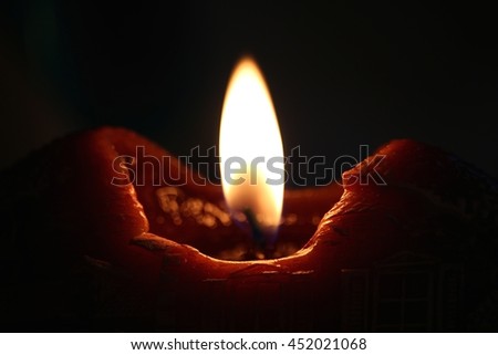 Flickering candle