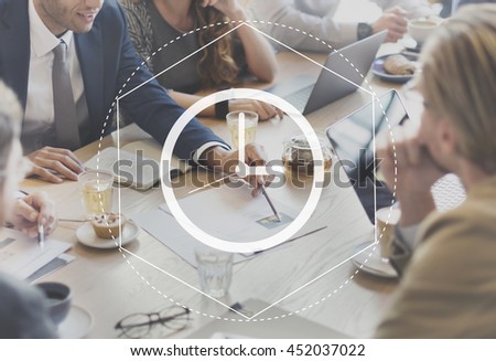 Time Management Duration Interval Graphic Concept Royalty-Free Stock Photo #452037022