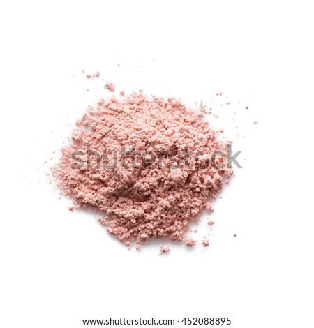 Pink color Foundation powder make up on background