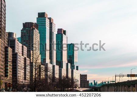 Photo of Skyscrapers near Riverside Park at Manhattan, New York City