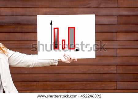 woman presenting statistical analysis