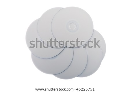 cd disc isolated on white background