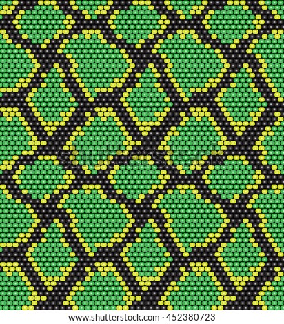 seamless pattern snake skin beads