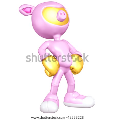 Mini Gold Guy Pig