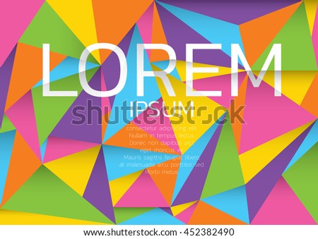 Color polygon background