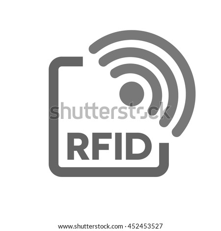 RFID tag icon. Radio Frequency Identification symbol Royalty-Free Stock Photo #452453527