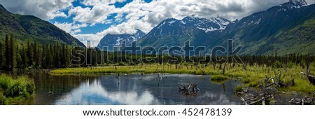 Eagle River Nature Center in Alaska. Royalty-Free Stock Photo #452478139