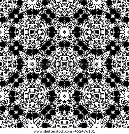 Pattern. Mosaic style, tile. White background. Very beautiful pattern.