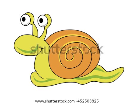 Crawling snail - jpg illustration