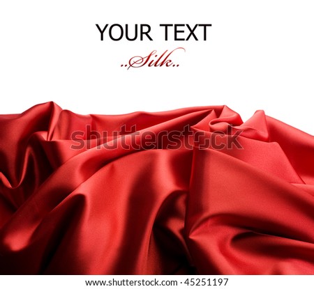 Silk over white