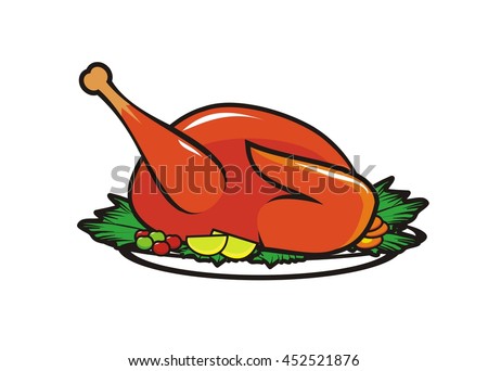 thanksgiving turkey simple illustration